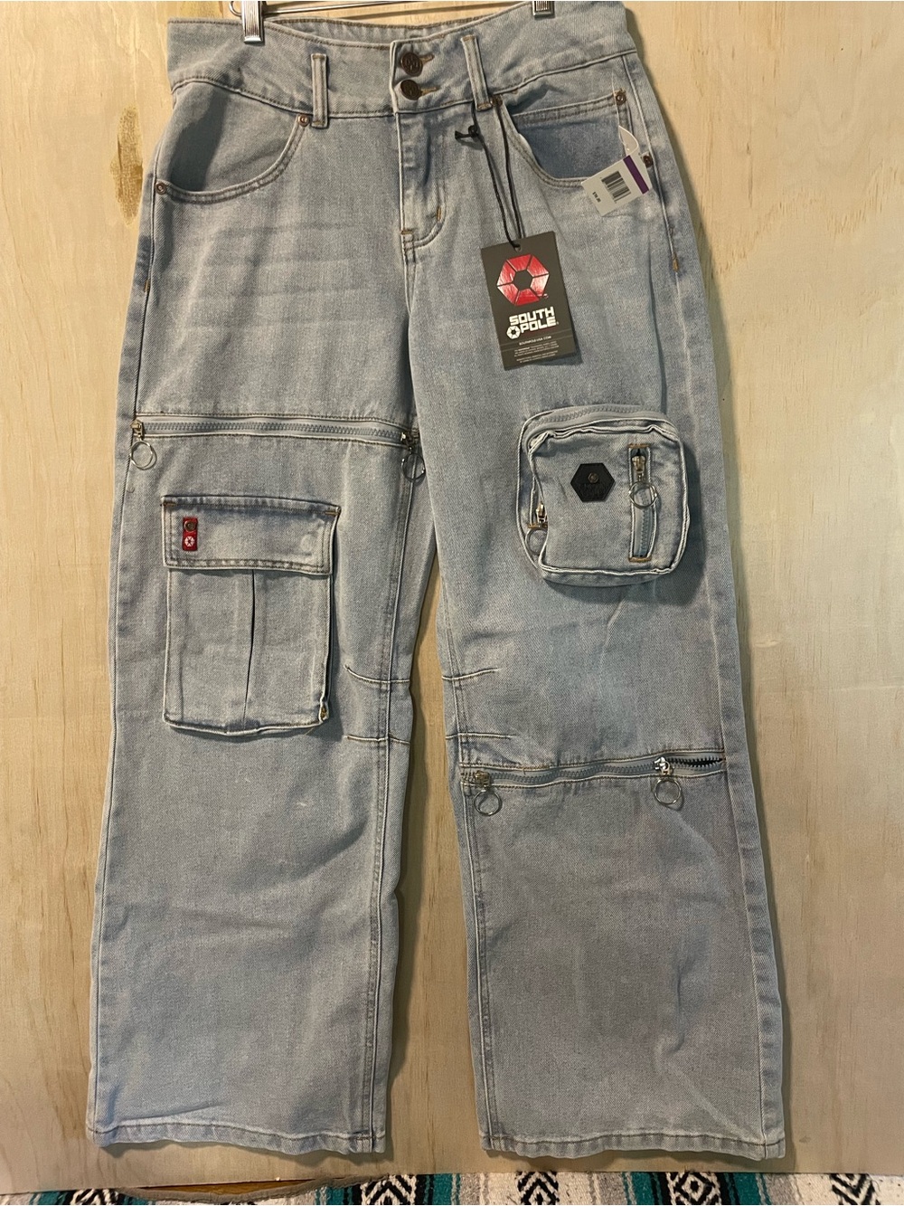 South Pole Light Blue Denim Jeans with Contrast Stitching